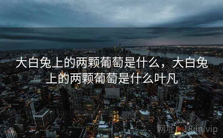 大白兔上的两颗葡萄是什么，大白兔上的两颗葡萄是什么叶凡  第2张